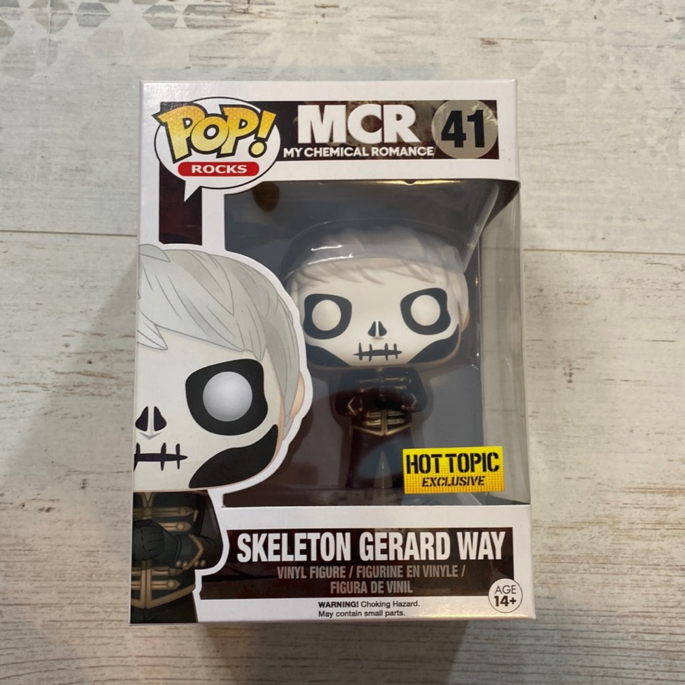 Funko Pop Skeleton Gerard Way #41 My Chemical Romance Figure